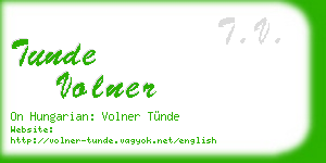 tunde volner business card