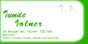 tunde volner business card